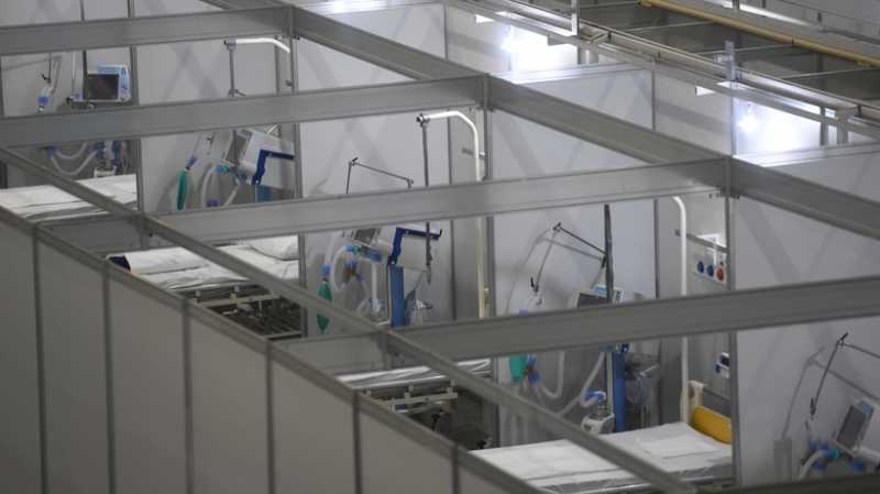 Госпиталь для пациентов с коронавирусом в «Крокус Экспо» начинает работу