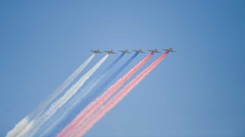Репетицию воздушной части парада Победы проведут в Московском регионе в понедельник