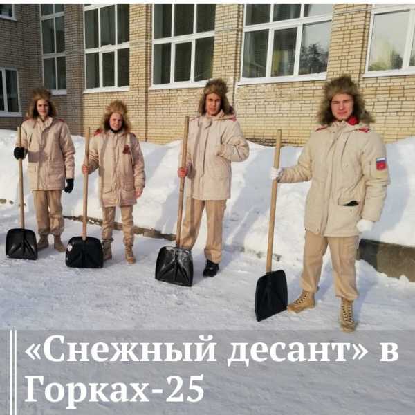 Юнармейцы Дмитровского округа приняли активное участие во Всероссийской акции «Снежный десант».